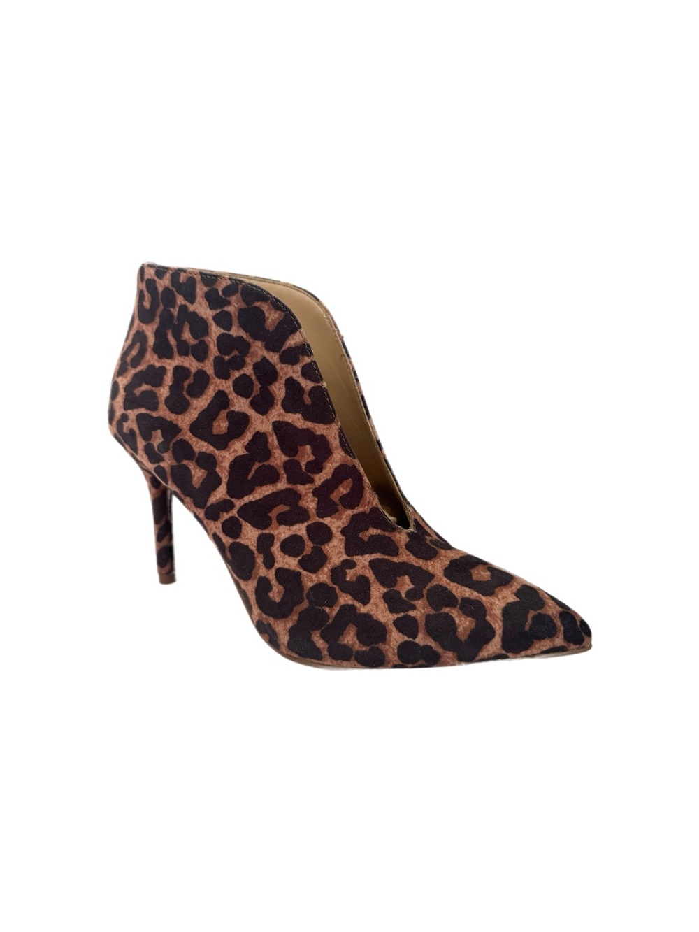 Jessica Simpson Tavely Leopard Print Pointed Toe Stiletto Booties - Picture 2 of 8